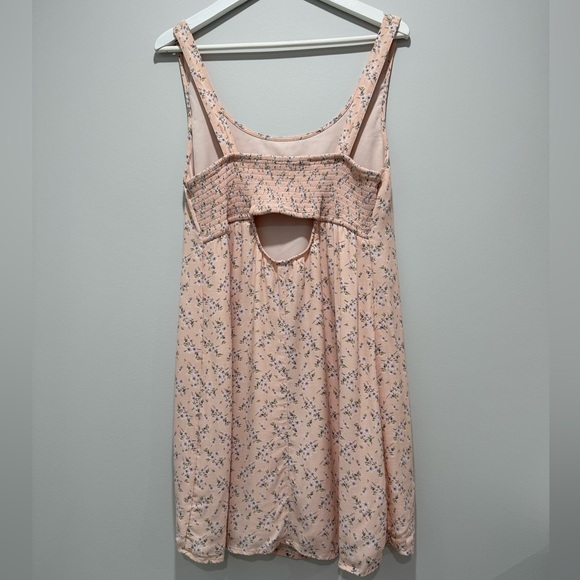 American Eagle Pink Floral Lined Dress Size L - Picture 2 of 4
